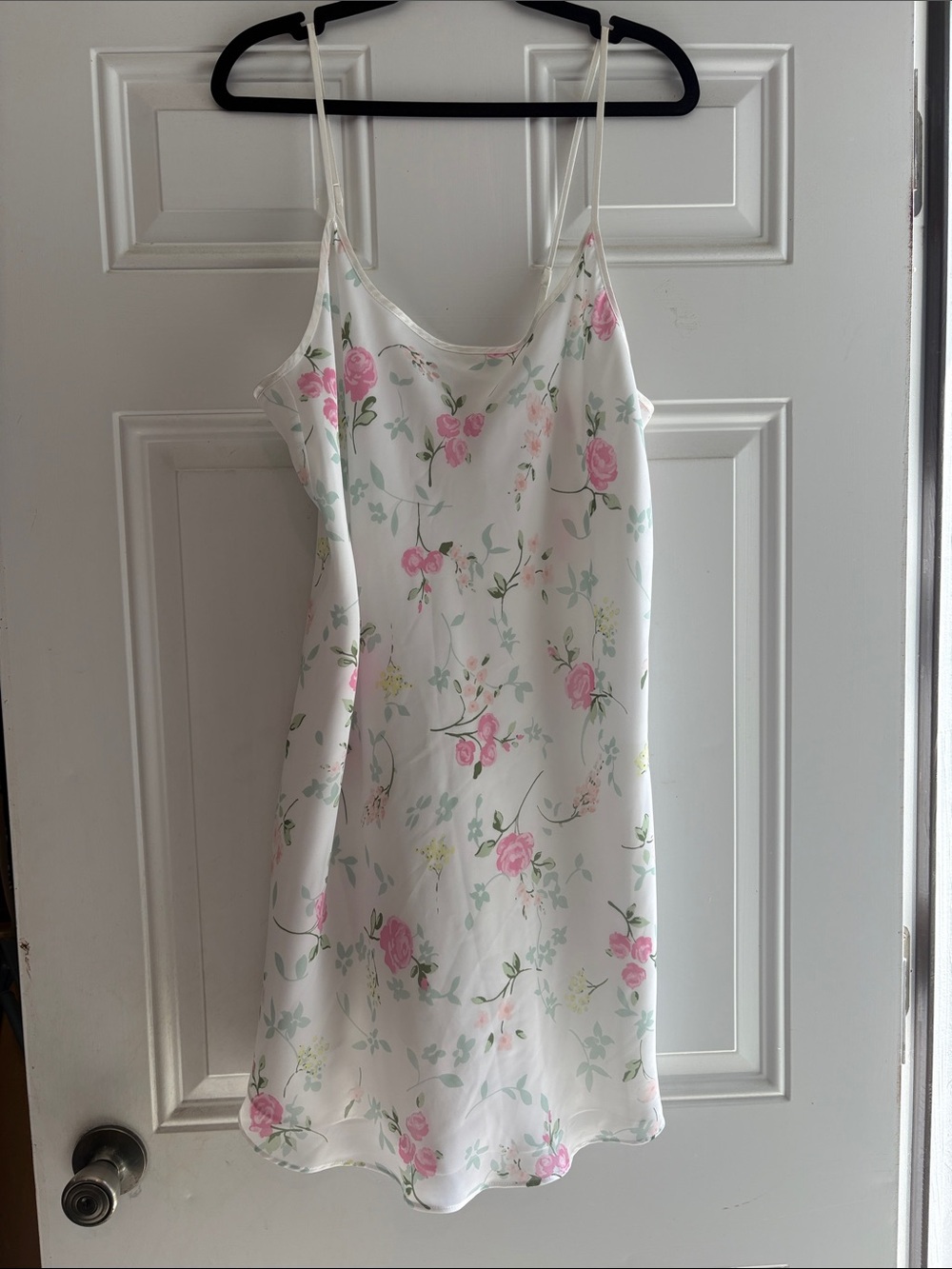 Preview Collection White Lingerie Slip with Subtle Green Accent